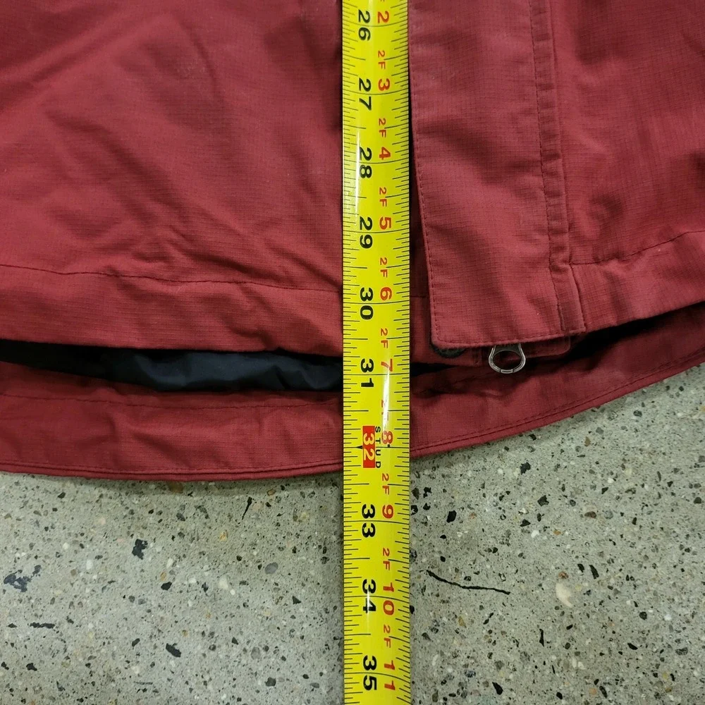 Vintage Timberland Waterproof Red Jacket Full Zip Hooded Coat Size‎ 2XL XXL